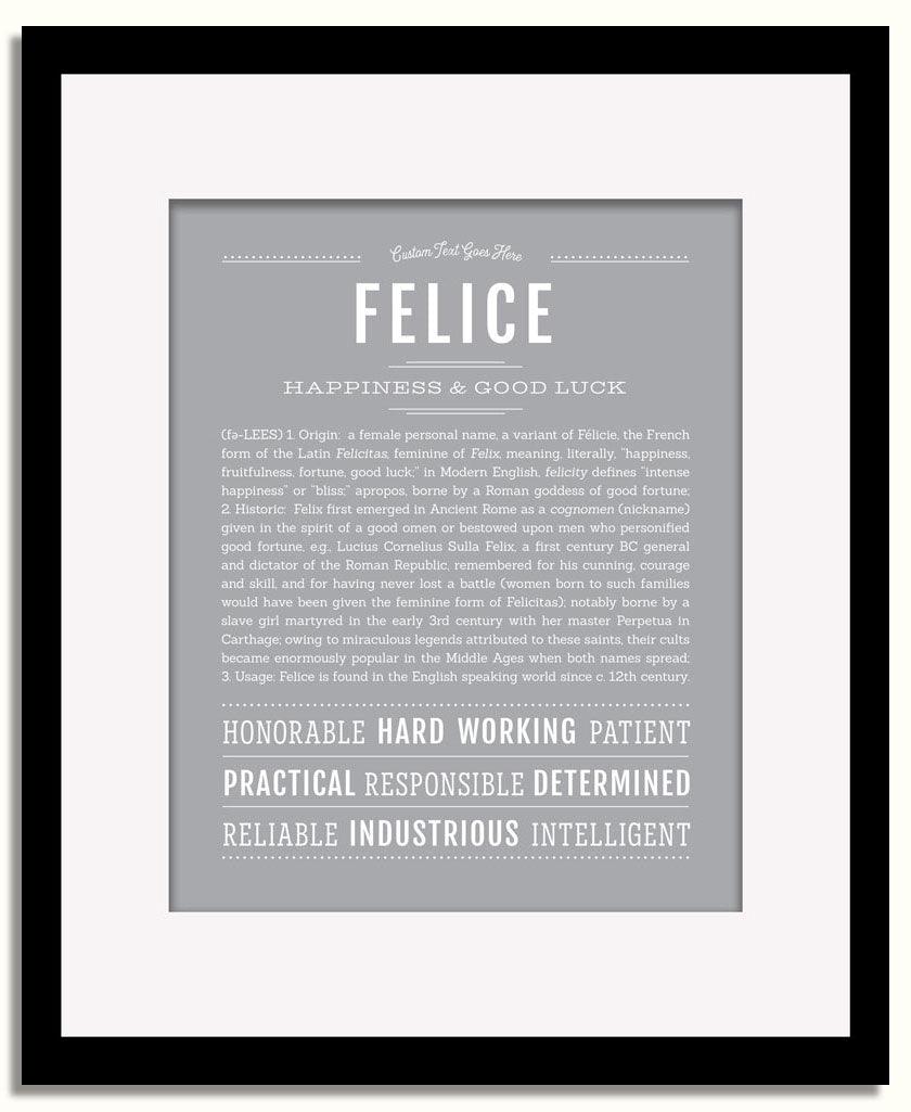 Frame Options | Sage | Black Frame, Matted