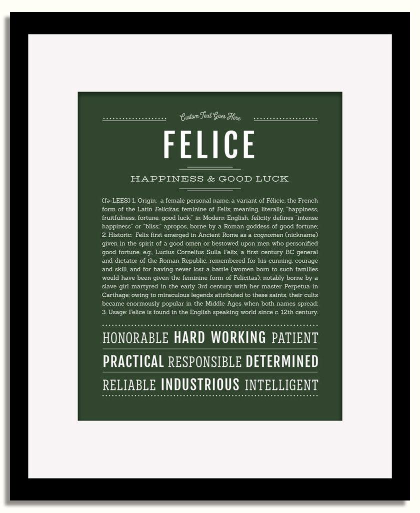 Frame Options | Deep Forest | Black Frame, Matted