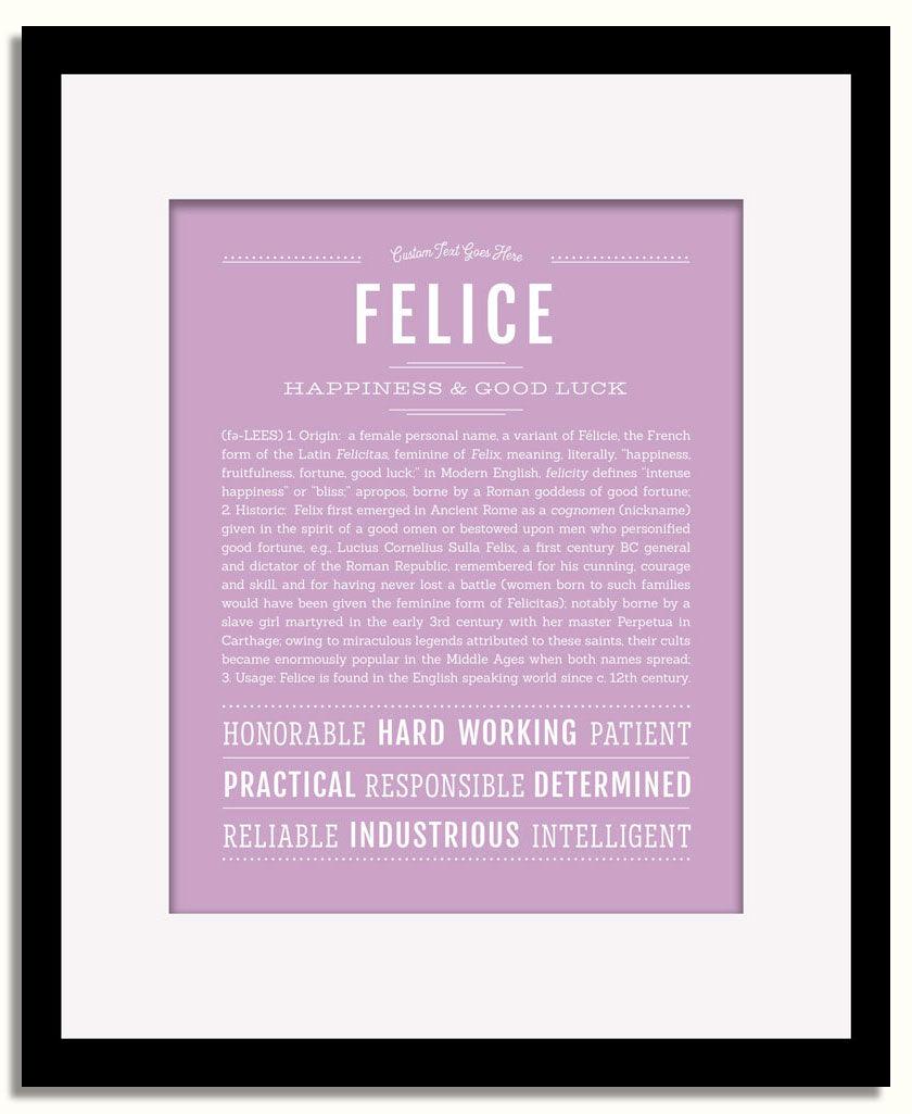 Frame Options | Lilac | Black Frame, Matted