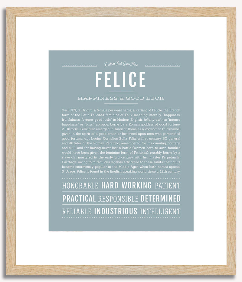 Felice | Name Art Print