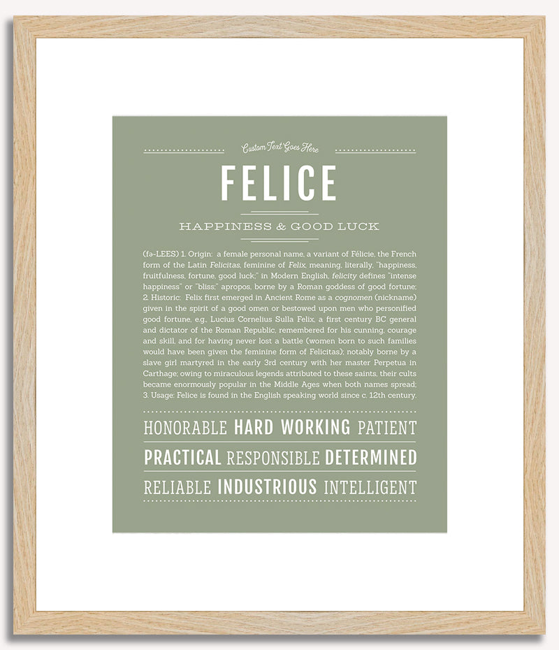 Felice | Name Art Print