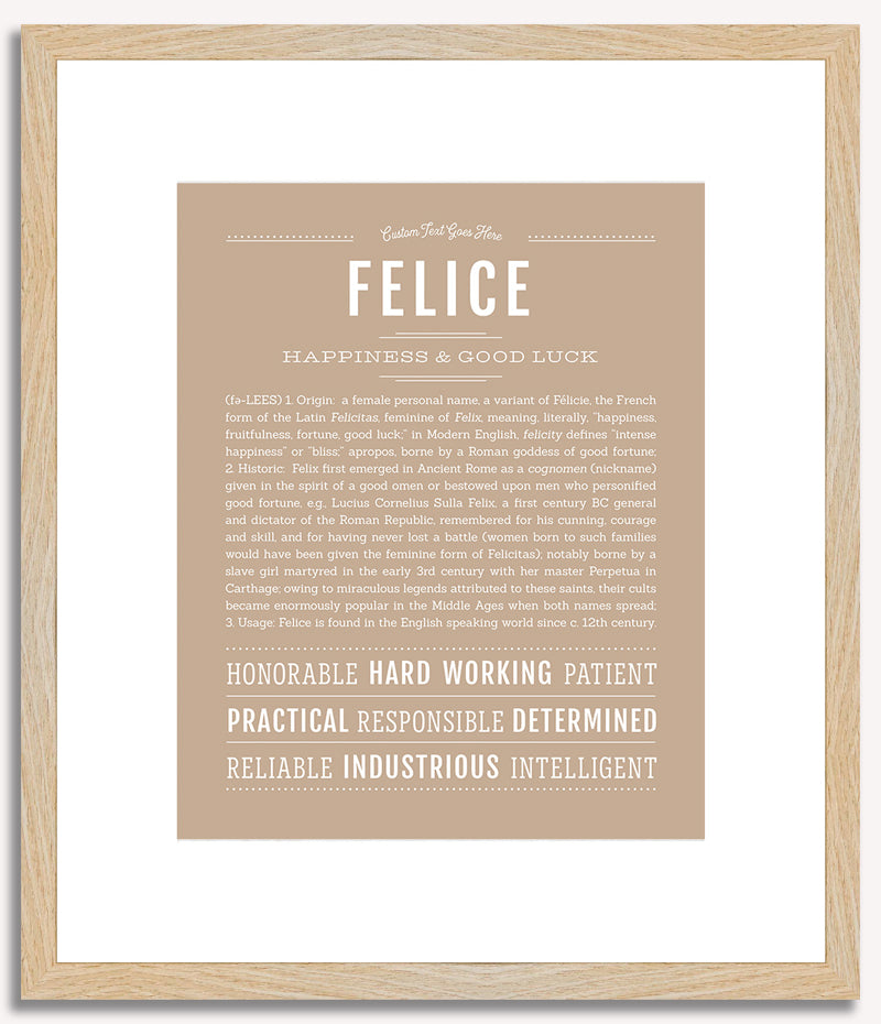 Felice | Name Art Print