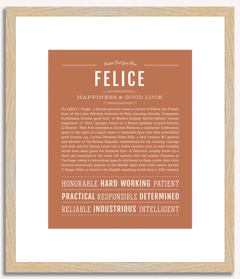 Felice | Name Art Print