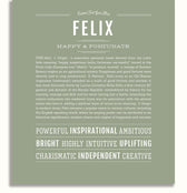 Felix | Name Art Print – Name Stories