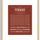 Fergus | Name Art Print