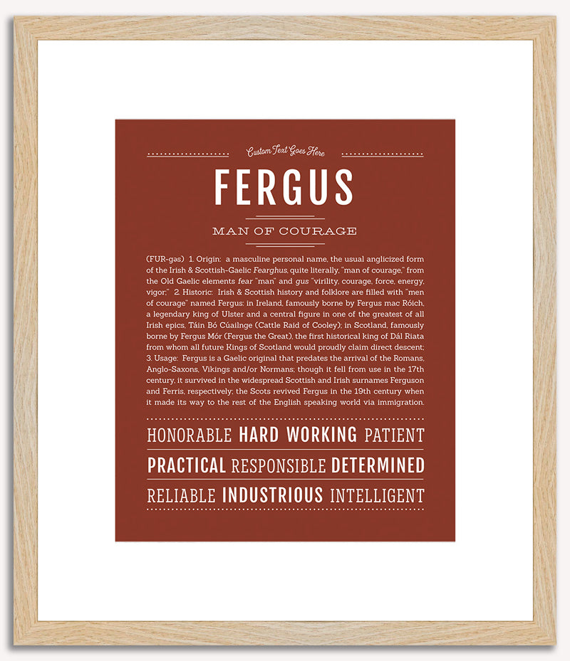 Fergus | Name Art Print