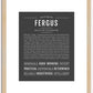 Fergus | Name Art Print