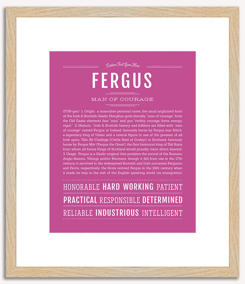 Fergus | Name Art Print