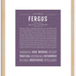 Fergus | Name Art Print