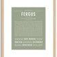 Fergus | Name Art Print