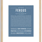 Fergus | Name Art Print