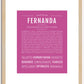 Fernanda | Name Art Print