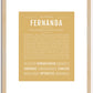 Fernanda | Name Art Print