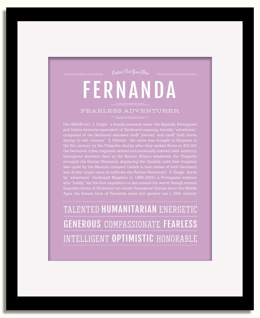 Frame Options | Lilac | Black Frame, Matted