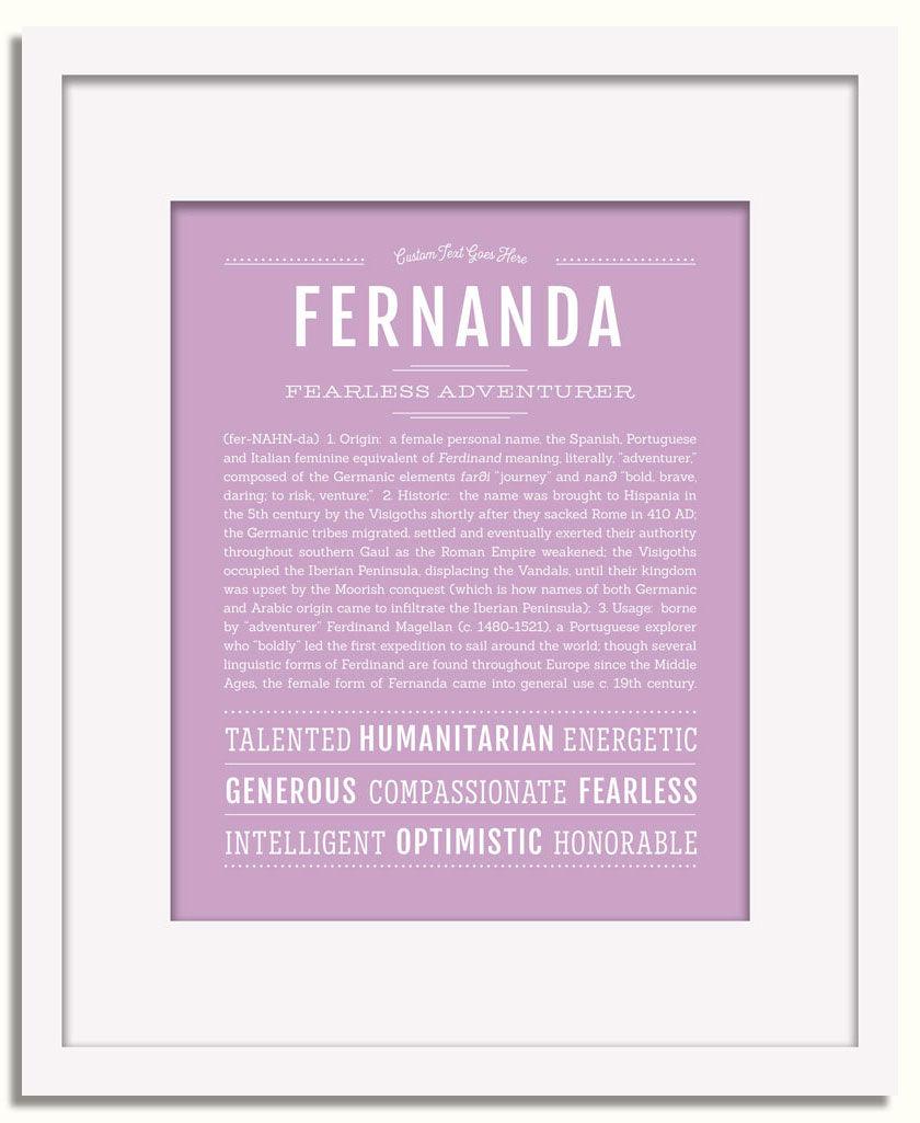 Frame Options | Lilac | White Frame, Matted