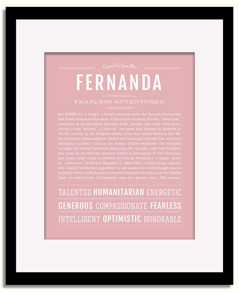 Frame Options | Dusty Rose | Black Frame, Matted