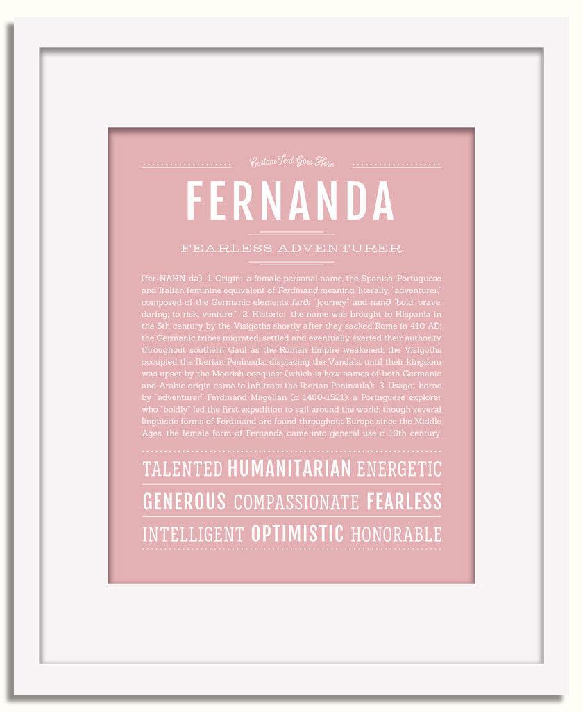 Frame Options | Dusty Rose | White Frame, Matted