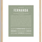 Fernanda | Name Art Print