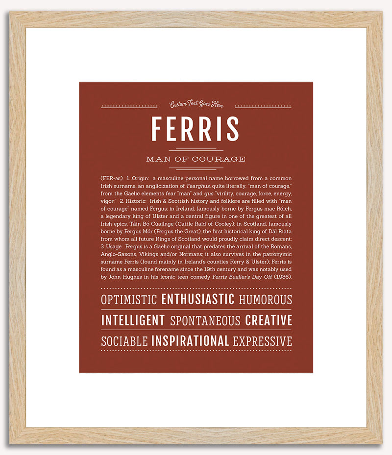 Ferris | Name Art Print