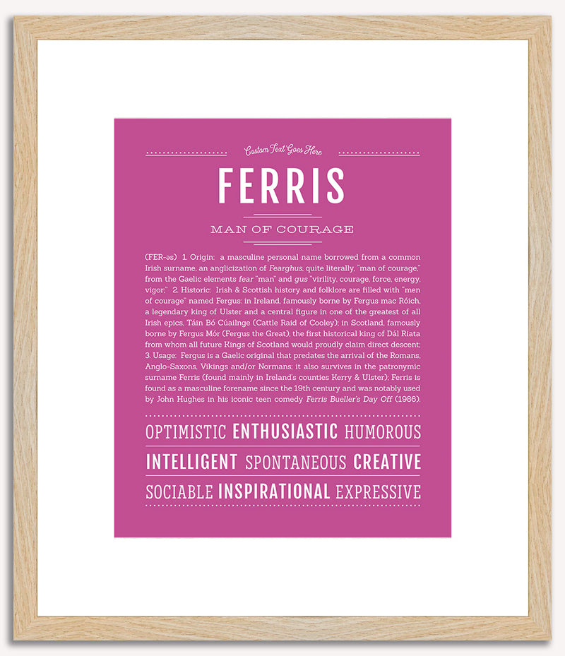 Ferris | Name Art Print