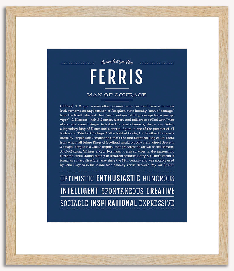 Ferris | Name Art Print