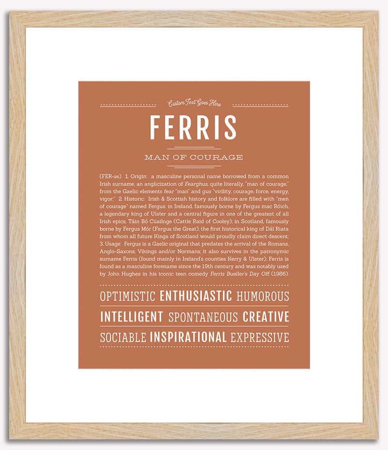 Ferris | Name Art Print