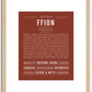 Ffion | Name Art Print