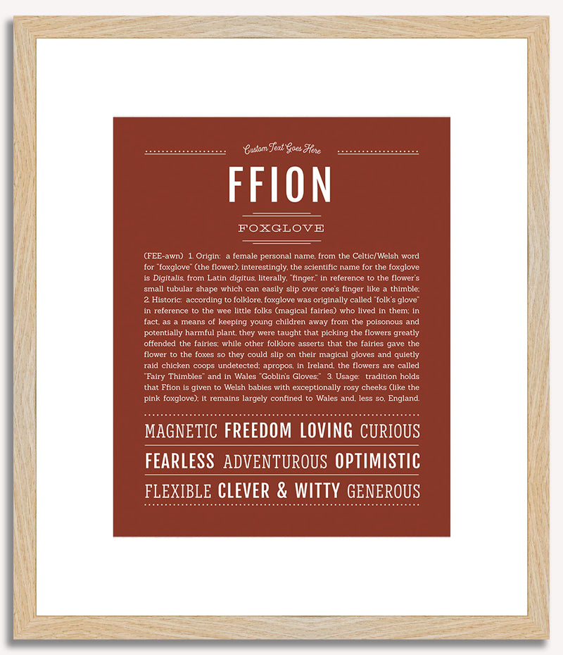 Ffion | Name Art Print