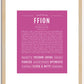 Ffion | Name Art Print