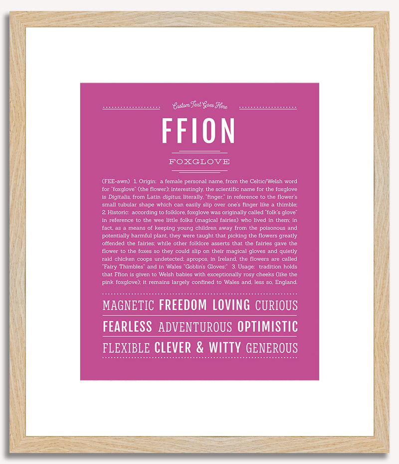 Ffion | Name Art Print