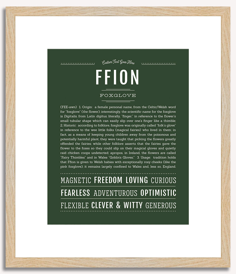 Ffion | Name Art Print