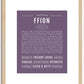 Ffion | Name Art Print