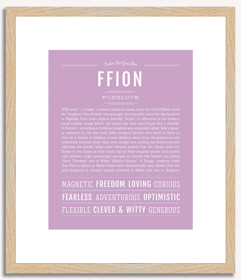 Ffion | Name Art Print