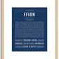 Ffion | Name Art Print