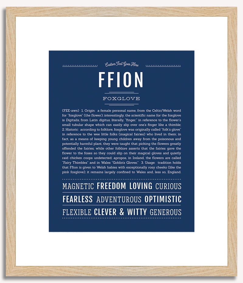 Ffion | Name Art Print