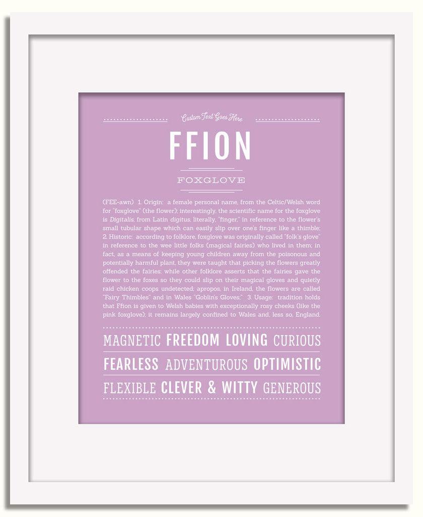 Frame Options | Lilac | White Frame, Matted