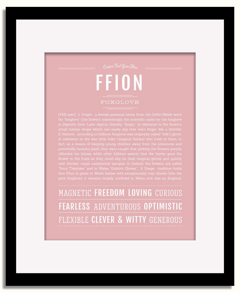 Frame Options | Dusty Rose | Black Frame, Matted