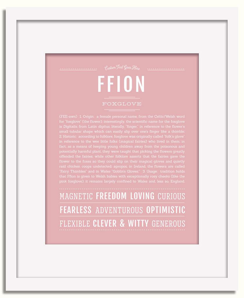 Frame Options | Dusty Rose | White Frame, Matted