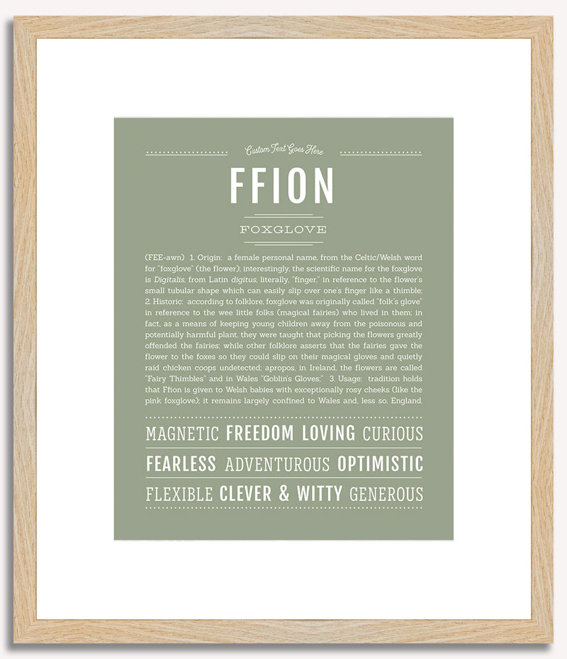 Ffion | Name Art Print