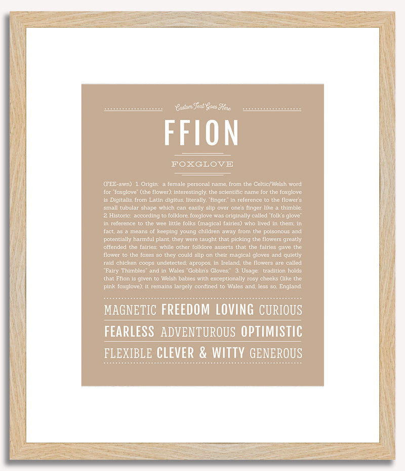 Ffion | Name Art Print