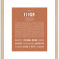 Ffion | Name Art Print