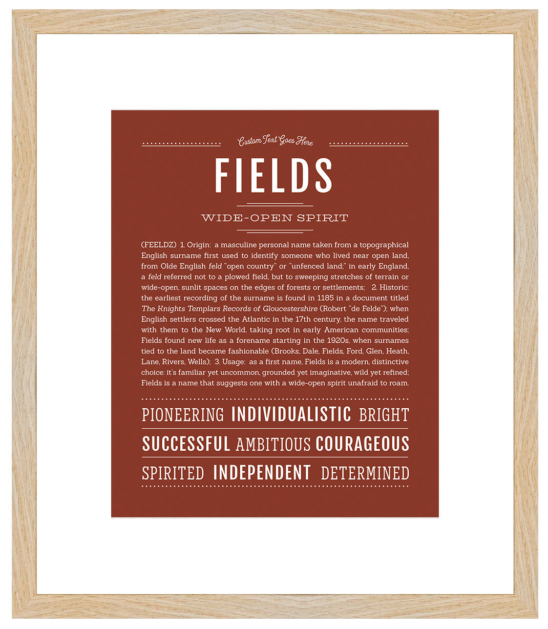 Frame Options | Bordeaux | Maple Frame, Matted