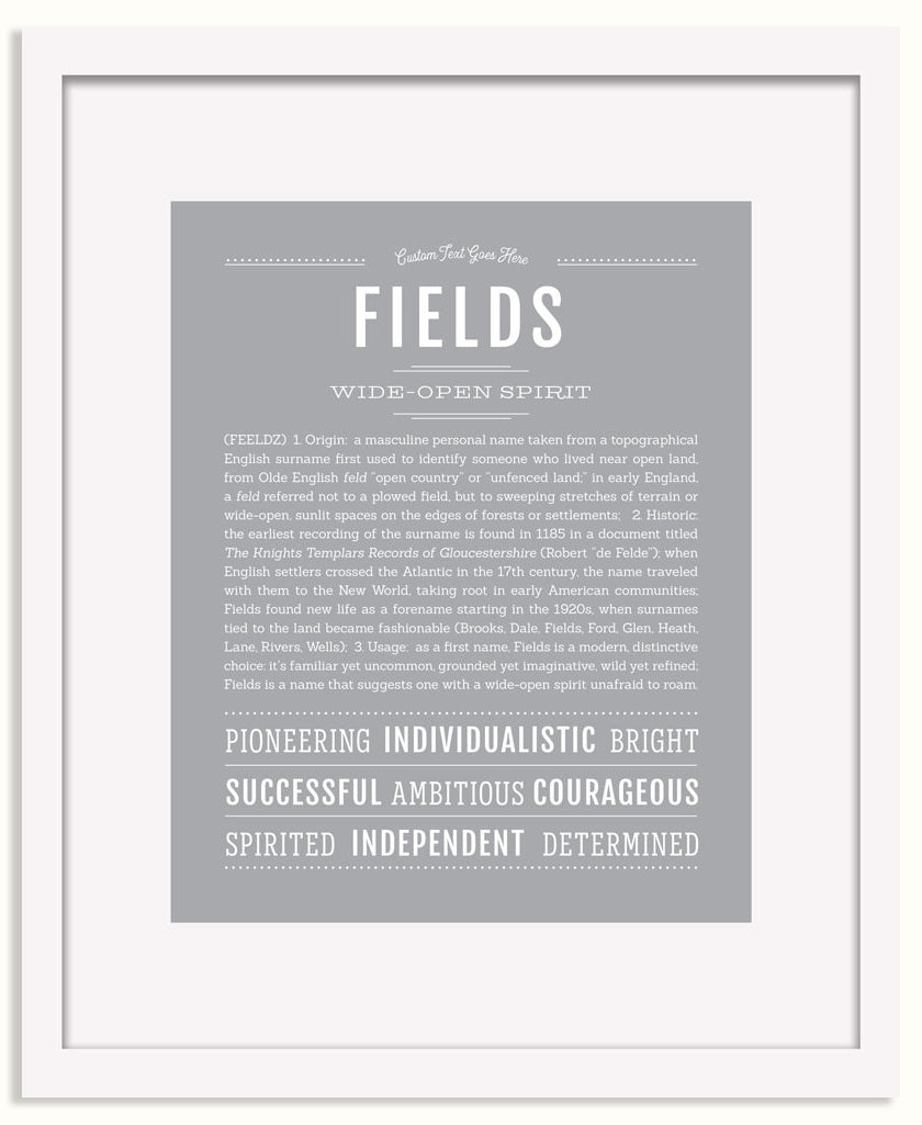Frame Options | Light Gray | White Frame, Matted
