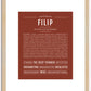 Filip | Name Art Print