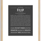 Filip | Name Art Print