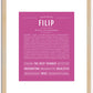 Filip | Name Art Print