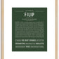 Filip | Name Art Print