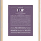 Filip | Name Art Print