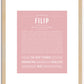 Filip | Name Art Print