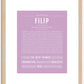 Filip | Name Art Print